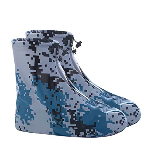 SBAMET Impermeable Grueso Antideslizante Resistente al Desgaste Unisex Cubierta de Zapatos Reutilizable Silicona látex Montar al Aire Libre pie Bota protección