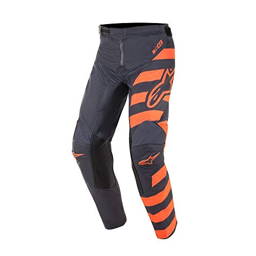 Alpinestars Pantalones Mx Niño 2019 Racer Braap Anthracite-Anaranjado-Fluorescen (28 = 71Cm Niño, Negro)