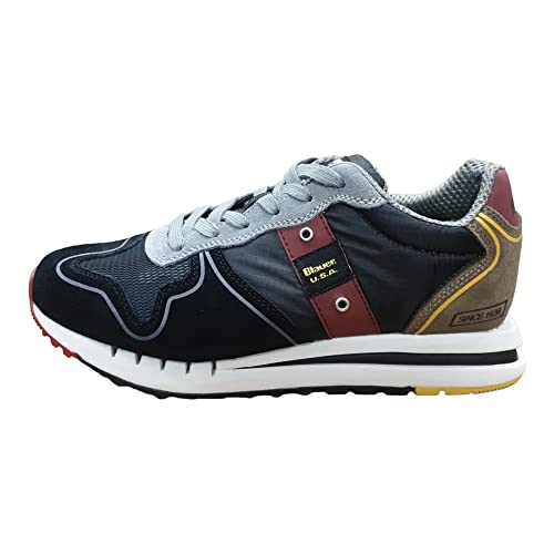 Blauer Zapatillas para hombre Running F2QUARTZ01/CAM, Black Red Ochre, 43 EU