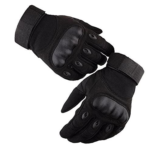 Guantes para Moto Pantalla Táctil Guantes Tácticos Militares Dedo Completo Antideslizante CE Verificada Universal para Motocicleta Bicicleta Bici Ciclismo Deportivos MTB ATVc (M)