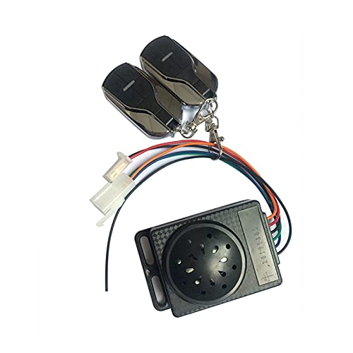 SHENHAN Zhaohai Store Sistema de Seguridad del Scooter eléctrico de automóviles Implaz de 110db Control Remoto de ciclomotor Accesorios en la Alarma de Bicicleta Antipolvo de Polvo