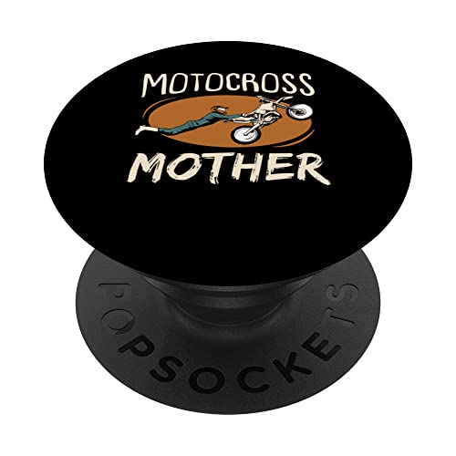 Motocross Madre Biker Rider Hobby Amante Mamá Mami Mama PopSockets PopGrip Intercambiable