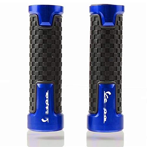 Motocicleta Agarre Empuñaduras Universales De 7/8 `` 22mm, Empuñaduras De Motocicleta, Empuñaduras De Manillar De Carreras, Barra De Empuñadura para Accesorios De Motocicleta V-ESPA (Color : Blau)