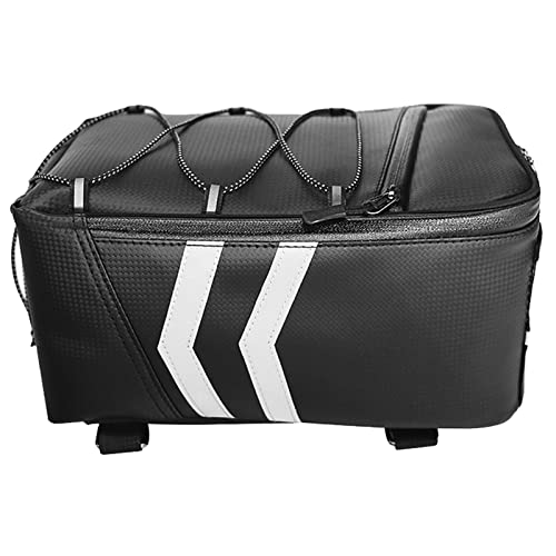 HIPPIL Bolsa Trasera para Motocicleta | Bolsa Trasera Reflectante para Motocicleta | Mochila Bolsa de Equipaje Impermeable Bolsas de sillín de Moto Bolsa de Asiento Bolsa de Bicicleta de Cuero de PU