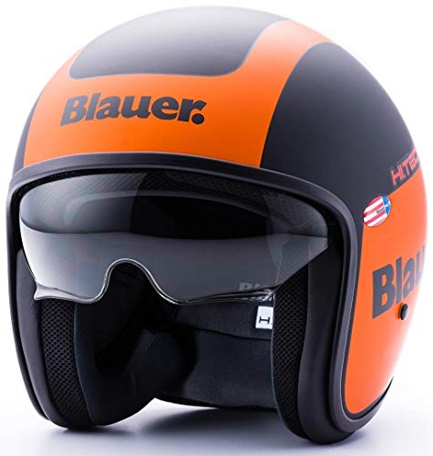 Blauer HT casco Pilot 1.1 HT gráfica G XS BLACK-ORANGE MATT