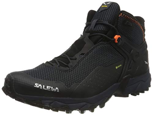 Salewa MS Ultra Flex 2 Mid Gore-TEX, Zapatillas de trail running, Hombre, Negro (Black Out/Red Orange), 43 EU