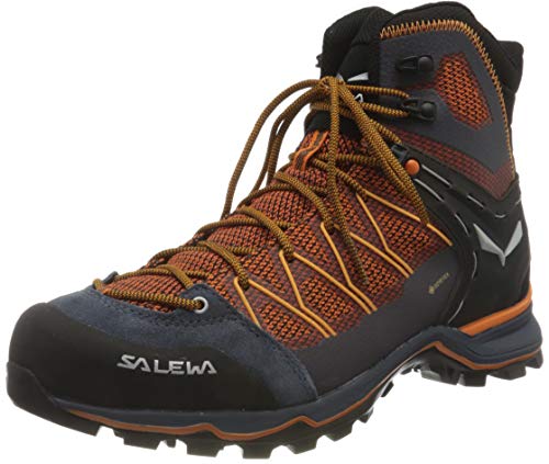 Salewa MS Mountain Trainer Lite Mid Gore-TEX, Botas de Senderismo Hombre, Black Out Carrot, 42 EU