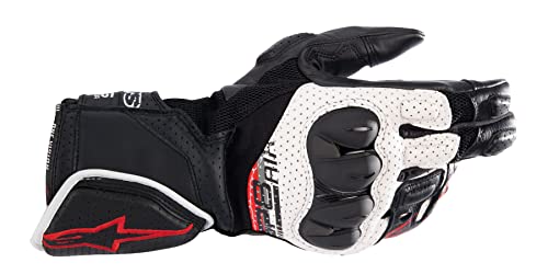 Alpinestars SP-8 Air Guantes de Motocicleta (Black/White/Red,S)