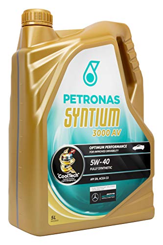 PETRONAS PET5405 ACEITE DE MOTOR SYNTIUM 3000 AV 5 Litros, Multicolor, 5W40 5L