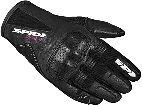 SPIDI Charme 2 Botas de Moto para Mujer (Black/White,L)