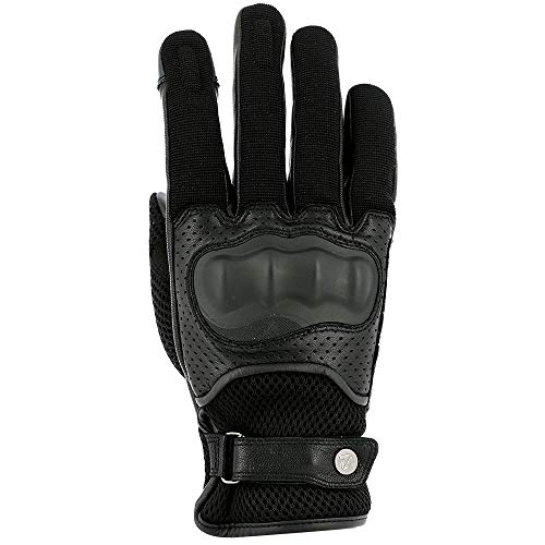 Vquattro - Guantes de Moto homologados CE para Mujer Ettore Negro L