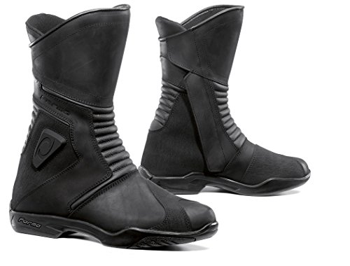 FORMA Botas de Moto Viaje WP con Homologación de Tipo CE, Negro, 42