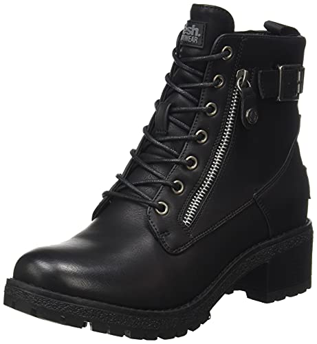 REFRESH 78972, Botas Cortas al Tobillo Mujer, Negro, 39 EU