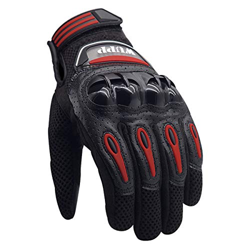 XMAGG® Guantes Moto Pantalla Táctil Guantes Protectores de Motociclismo, Guantes de Motocicleta de Verano Dedo Completo Antideslizante Pantalla táctil Guantes Impermeables Knight Mejor Regalo,L