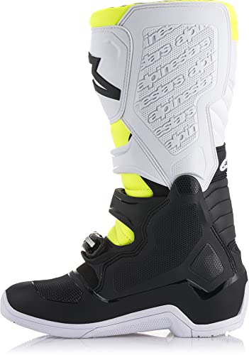 Alpinestars Crosslaarzen Tech 5 Black/White/Fluor Yellow-52 (EU)