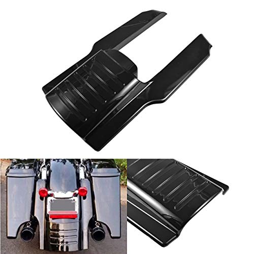 NATGIC Kit de extensión para guardabarros trasero de motocicleta Harley de 17,78 cm, relleno de bolsas estiradas para Harley Touring 1996-2013 (color negro brillante)