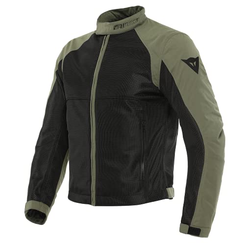 Dainese Sevilla Air Tex Jacket, Chaqueta Moto Verano, Hombre, Negro/Grape-Leaf, 60