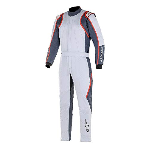 Alpinestars GP Race V2 BC SFI - Plata asph rojo - 46