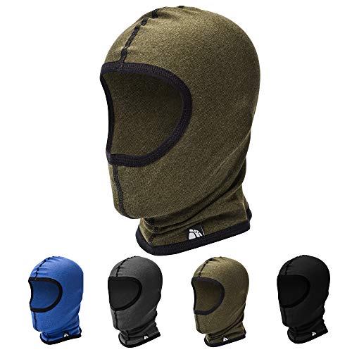 meteor Pasamontañas Balaclava Termico para Invierno Ciclismo Moto Deporte Ski Esquí Senderismo Snowboard al Aire Libre para Hombre Mujer Proteger Cuello y Cara Tamaño Universal (XL/XXL, Khaki)