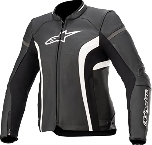 Alpinestars Stella Kira V2-Chaqueta de Piel para Mujer, Negro, 38 Unisex