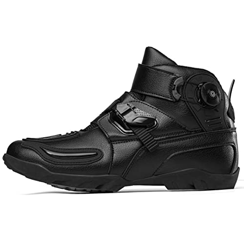 Zapatos de motocicleta, botas de seguridad para deportes al aire libre, botas de protección para la articulación del tobillo, botas protectoras antideslizantes para motocross, adecuadas para días lluv