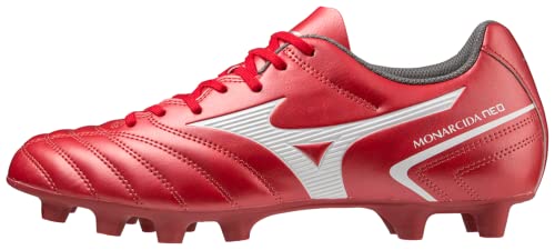 Mizuno Monarcida Neo II Select, Zapatilla de fútbol Unisex Adulto, High Risk Red/White, 40 EU