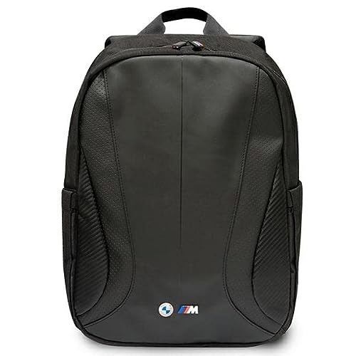 BMW Mochila BMBP15COSPCTFK de 16 pulgadas, color negro y negro perforado, Negro