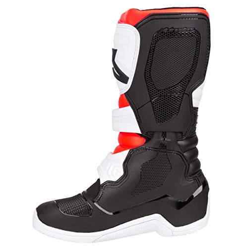 Botas MX Niño Alpinestars Tech 3S Negro-Blanco-Rojo-Fluorescent (EU 37/US 4, Negro)