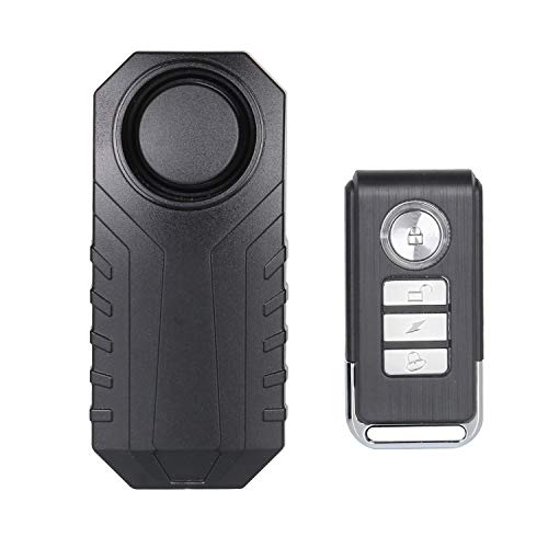 Lancoon Alarma De Bicicleta, Antirrobo para Vehículos De Motocicleta con Control Remoto, 113 Db Super Loud (Paquete De 1)