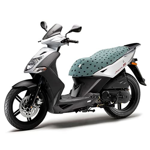 FUN*DAS BCN Funda para Asiento de Moto Kymco Agility City 125® 2012-2013 de algodón Laminado Little Houses