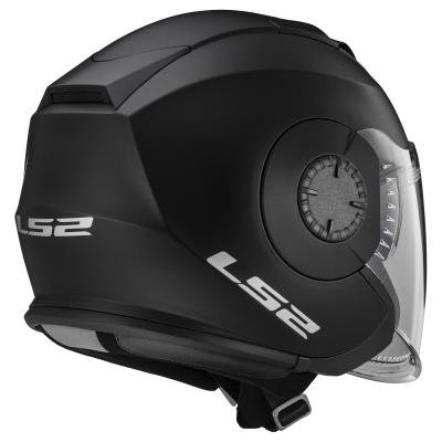 LS2 Verso Casco de Moto, Hombre, Negro Mate, XS