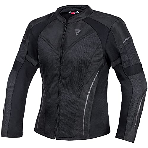 REBELHORN Flux Lady Chaqueta de moto para mujer Materiales duraderos Membrana L-XTR Protectores de codos y hombros Bolsillos de ventilación Elementos reflectantes