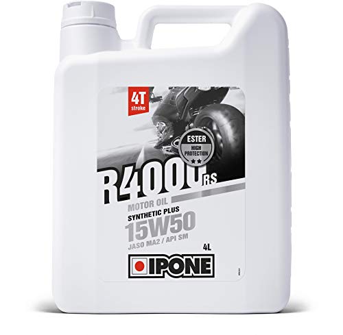 Ipone 800370 Aceite Motor R4000 RS 4 Tiempos sintético Plus 15 W50