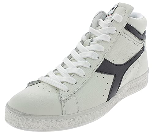 Diadora Game L High Waxed, Zapatillas de Gimnasia, Unisex adulto, White Black W, 45 EU