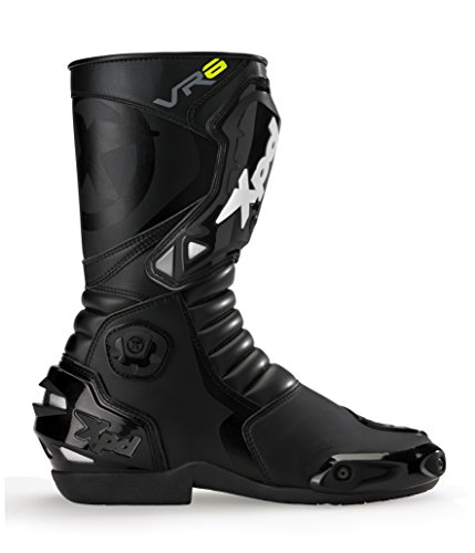 XPD Botas para Motociclista, Negro, 40