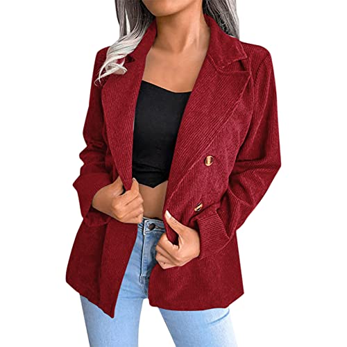 YOGALULU Blazer Mujer,Chaqueta Felpa Mujer,Blazer De PañO Mujer,Chaquetones De Lana Mujer,Jerseys De Mujeres,Abrigos Calentitos Mujer,Abrigo Acolchado Corto Mujer,Abrigo Blanco Para Mujer