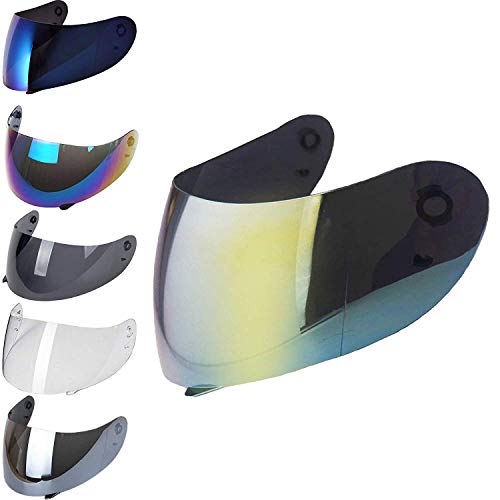 Visera AGV compatible no original, AGV K3, K4, K4 EVO. Transparente, espejo dorado, ahumado, azul talla única Oro Specchio