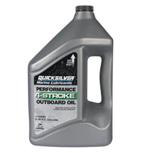 Quicksilver Rendimiento 4 Tiempos Fueraborda Aceite 10w-30-4 litros Botella