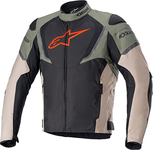 Alpinestars T-Jaws V3-Chaqueta Impermeable, Color Negro, Verde y Arena Ropa de Motocicleta, Black Military Green Sand, 4XL para Hombre