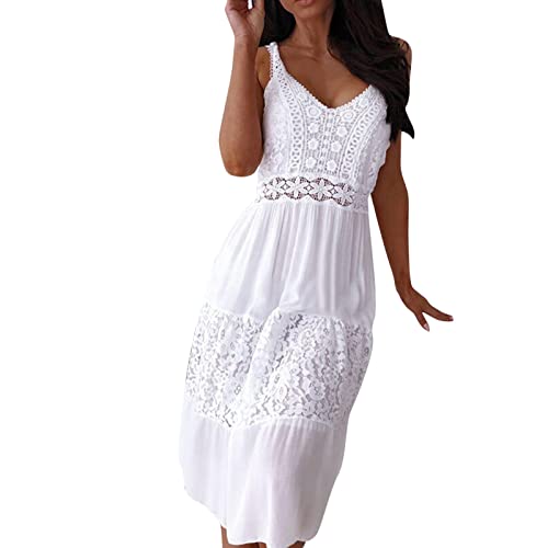 Correa de Encaje de Verano Vestido Casual Vestido Sexy Mujer Playa Vestido Casual de Mujer Botas De Vestir Hombre