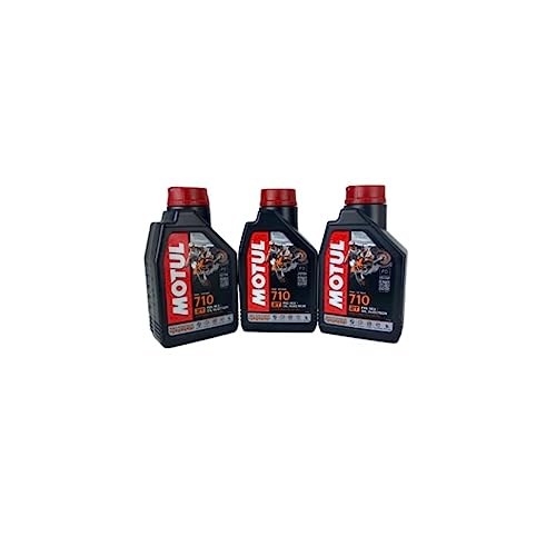 Aceite para mezcla de gasolina de motor motocicleta 710 2T Ester sintético - Pack 3 Litros