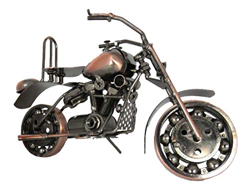 La Eisenhans XB05-C7 Modelo Moto Chopper Metal Moto Sammlerstück handgefertigt Hierro Escultura 26,0 cm x 8,0 cm x 14,0 cm