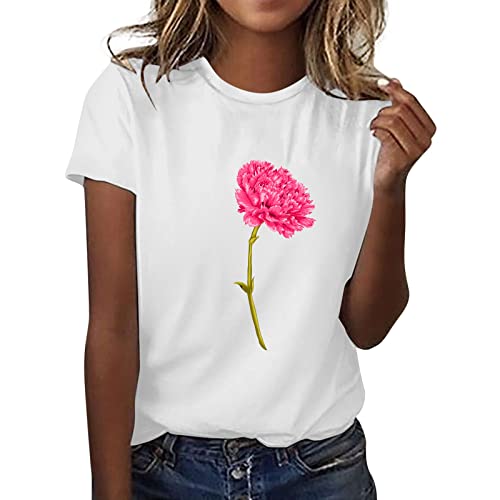 Camiseta básica para mujer, camiseta para el día de la madre, camisetas gráficas para mujer, manga corta, estampado animal, camiseta de encaje, Wh6, L