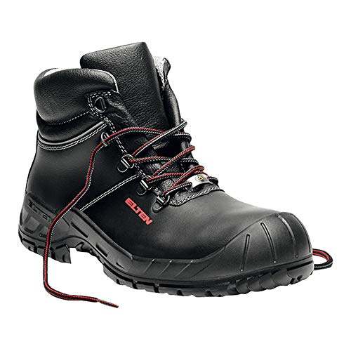 ELTEN Botas de seguridad Renzo Mid ESD S3, para hombre, ligeras, negras, puntera de acero, talla 49