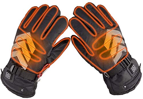 LRX Guantes Calefactables Moto Guantes termostato de calefacción eléctrica Reflectante Servicio de la Motocicleta del Coche eléctrico Calefacción Guantes alimentadas por baterías de Litio