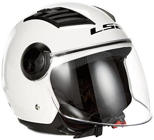 LS2, Casco jet de moto Airflow blanco, L