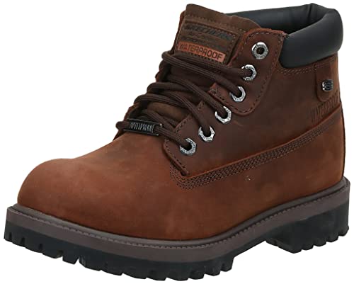 Skechers Sergeants Verdict, Botas Hombre, Dark Brown, 42 EU