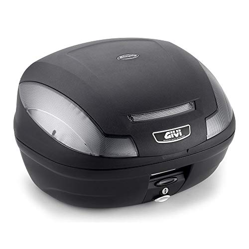 Givi E470NT Simply III Tech Monolock Baúl con Placa y Cover Negro Mate, Carga Máxima 3 Kg