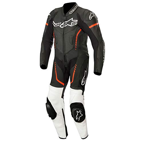 Alpinestars GP Plus - Mono de cuero para niños (1 pieza, 140), color negro, blanco y rojo