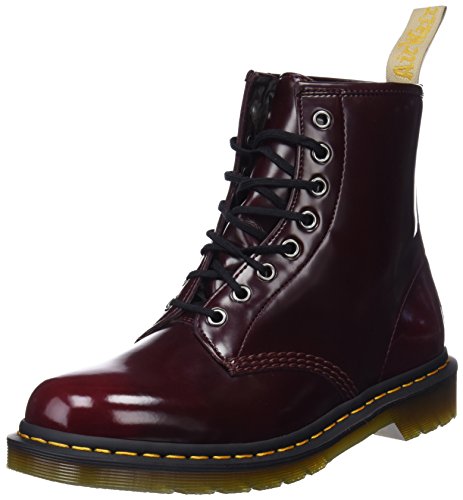 Dr. Martens Vegan 1460, Botas Clasicas Unisex Adulto, Rojo (Cherry Red 600), 39 EU